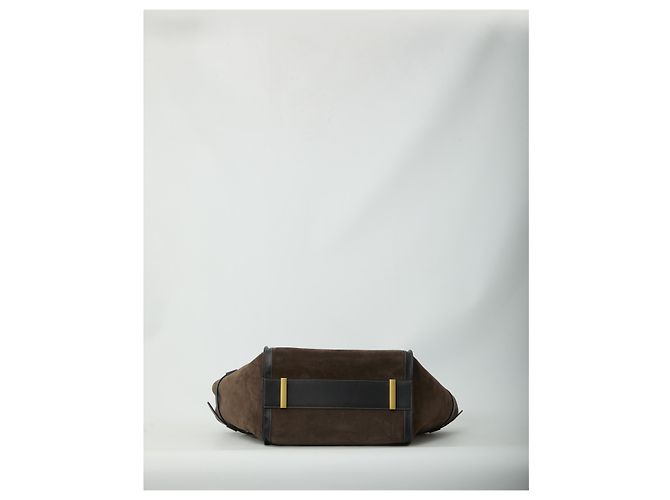 Tod's Borsa shopping Medium T Signature Marrone - vista 3