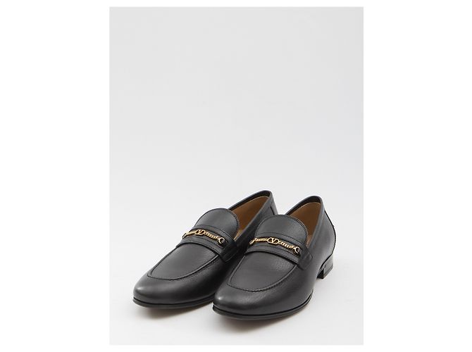 Valentino Garavani Mocassini VLogo Signature Nero - vista 2