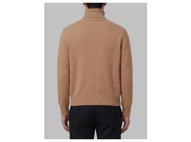 Ami Paris Rollkragenpullover Ami de Coeur Beige - Ansicht 3