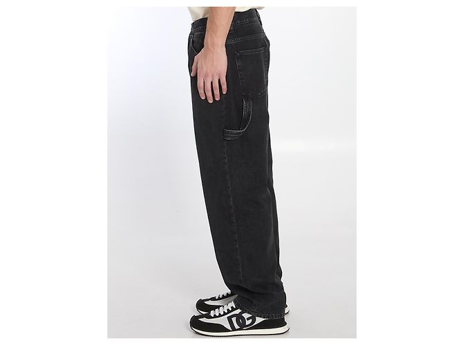 Dolce & Gabbana Black Denim Cargo Jeans Wide Leg - view 3