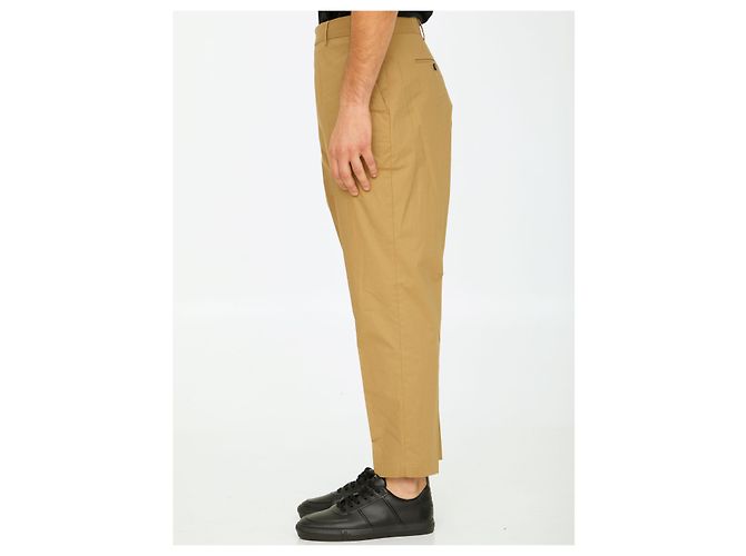 PT Torino Beige cotton trousers - view 3