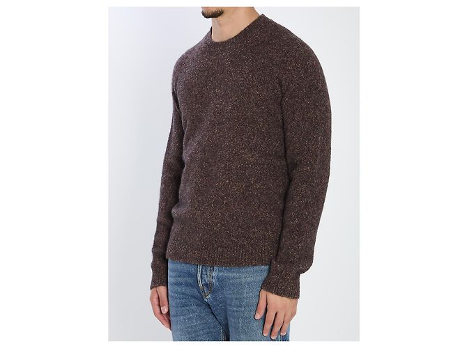 Roberto Collina Strickpullover mit Rundhalsausschnitt Bordeaux - Ansicht 2