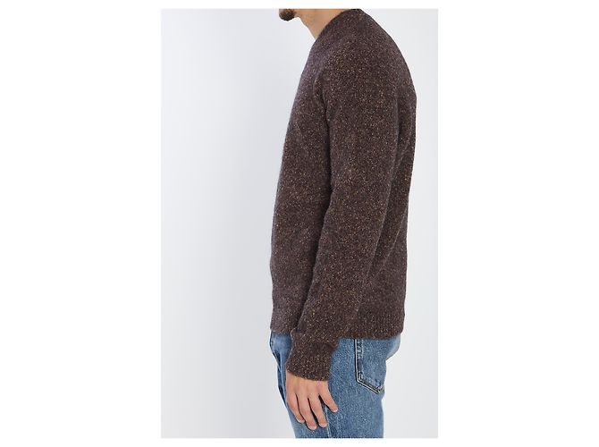 Roberto Collina Strickpullover mit Rundhalsausschnitt Bordeaux - Ansicht 3