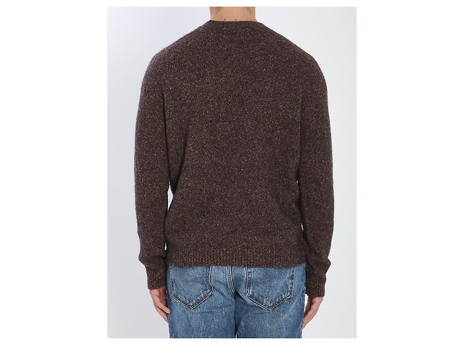 Roberto Collina Strickpullover mit Rundhalsausschnitt Bordeaux - Ansicht 4