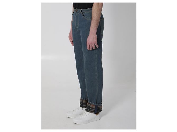 Vaqueros Burberry Dexter de denim de algodón azul - vista 2