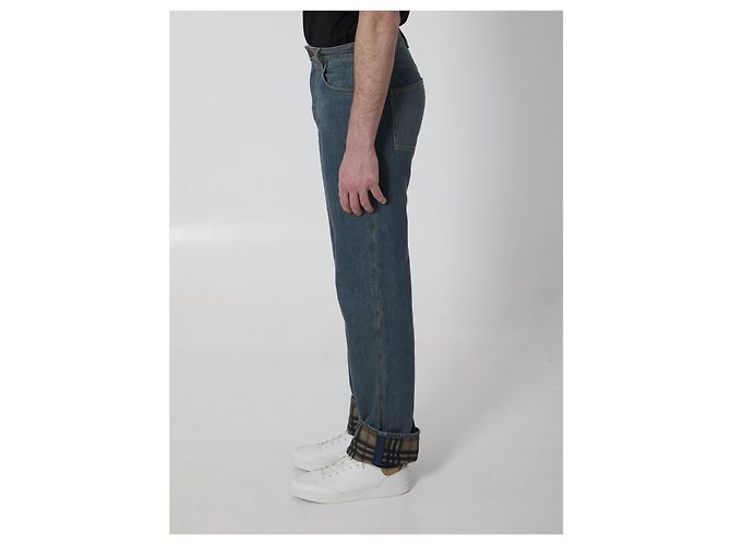 Vaqueros Burberry Dexter de denim de algodón azul - vista 3