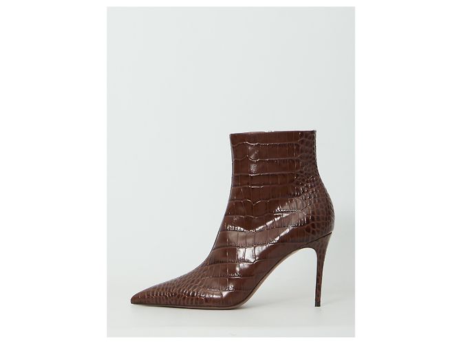 Paris Texas Botines Vera 85 en Chocolate Castaño - vista 4