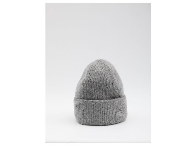 Jacquemus Gros Grain Strickmütze grau - Ansicht 2