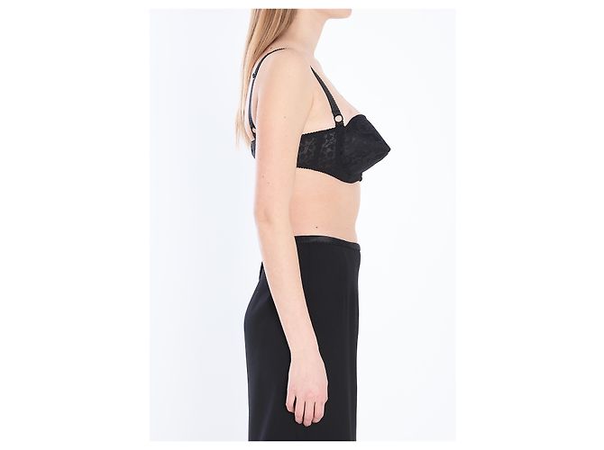 Dolce & Gabbana Balconette BH Top aus schwarzer Spitze - Ansicht 3