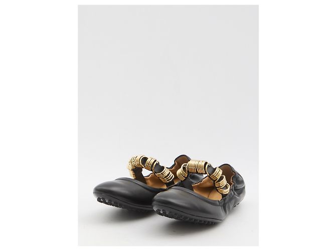 Tod's Bailarinas con ojales Negro - vista 2