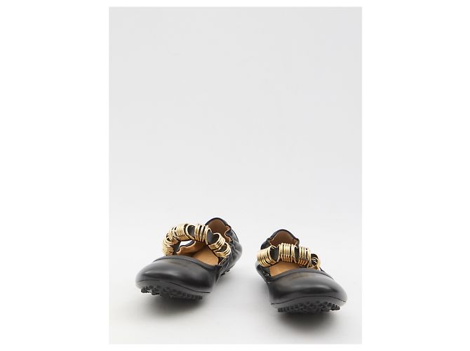 Tod's Bailarinas con ojales Negro - vista 5