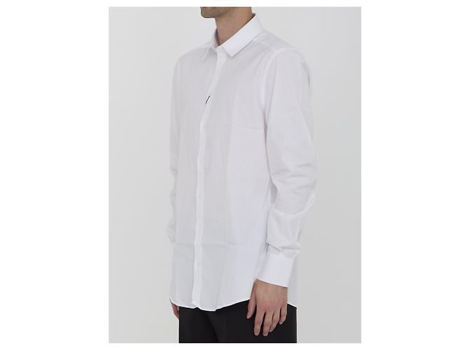 Dolce & Gabbana camicia Tuxedo Fit Gold bianca cotone Bianco - vista 2
