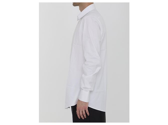 Dolce & Gabbana camicia Tuxedo Fit Gold bianca cotone Bianco - vista 3