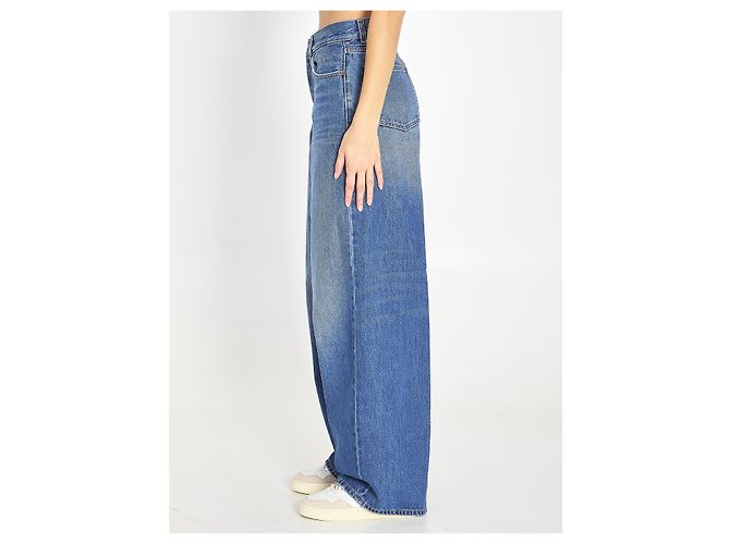 Haikure Bethany Jeans aus blauem Baumwoll-Denim - Ansicht 3