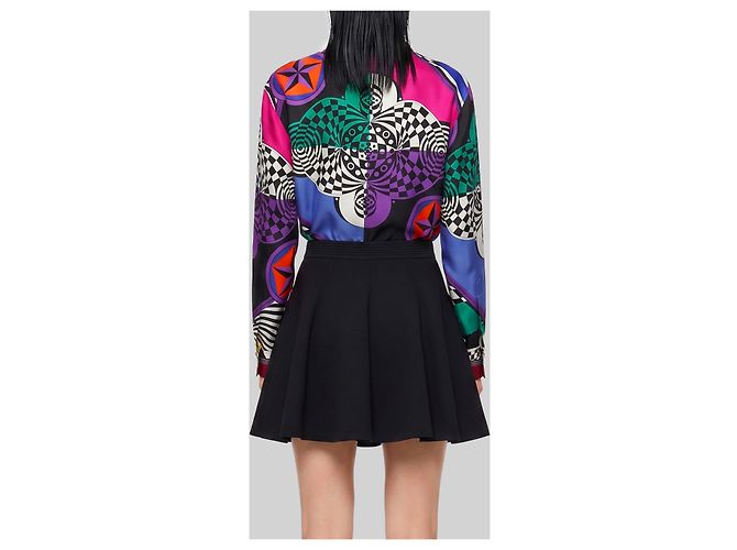 Versace Camisa de sarga de seda estampada Multicolor - vista 3