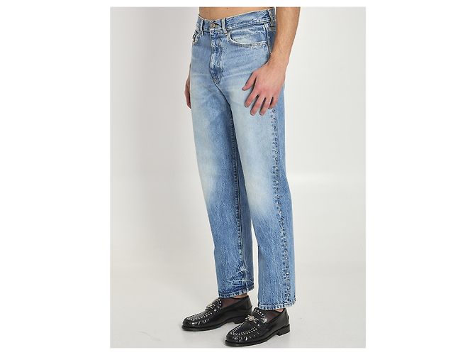 Medusa Versace Stone-wash jeans with studs Blue - view 2