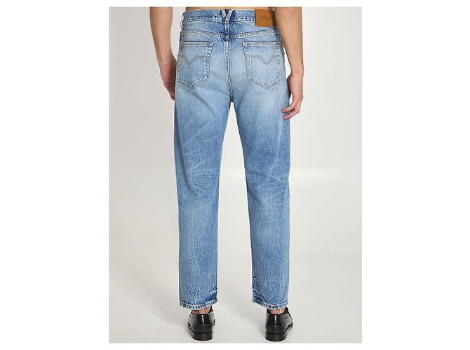 Medusa Versace Stone-wash jeans with studs Blue - view 4