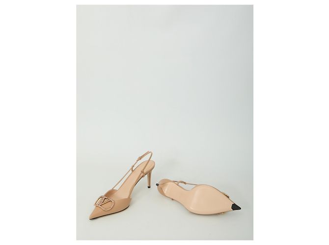 Valentino Garavani Slingback-Pumps VLogo Signature Pink - Ansicht 5