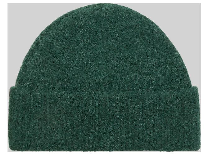 Ami Paris Gorro Ami de Coeur de alpaca verde - vista 2