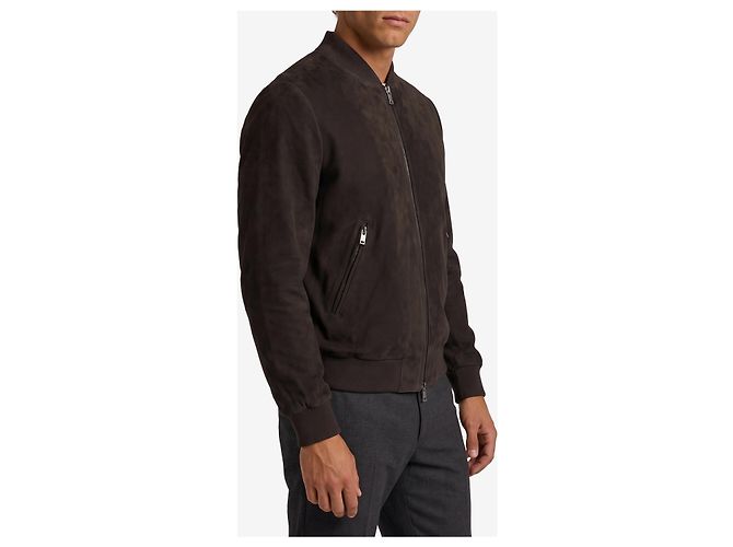 Arma Giacca bomber Didier in camoscio Marrone - vista 2