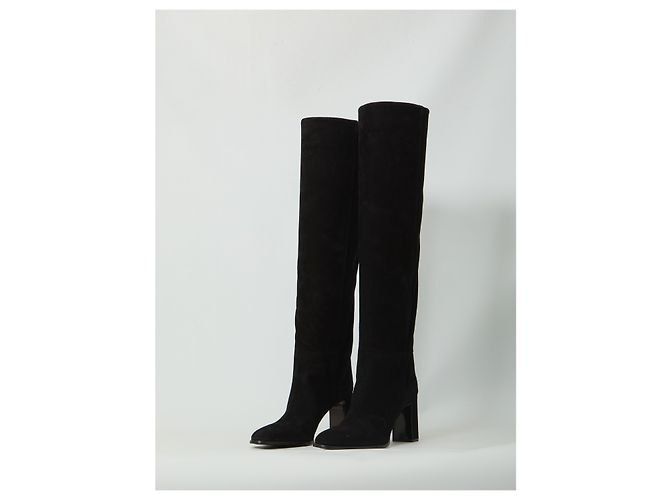 Jimmy Choo Caly Over The Knee 85 boots Black - view 2