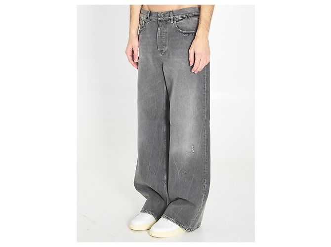 Vaqueros Golden Goose Journey de denim de algodón gris - vista 2
