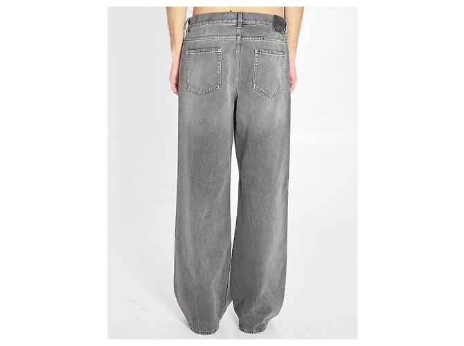 Vaqueros Golden Goose Journey de denim de algodón gris - vista 4