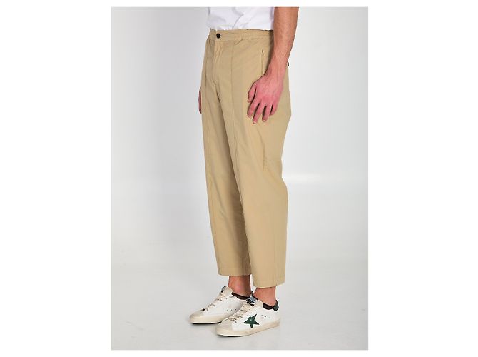 Pantaloni Barena Ameo Pavion beige in cotone - vista 2