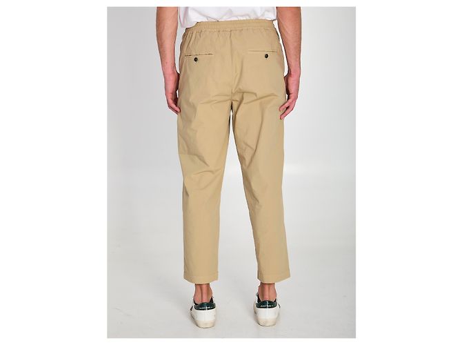 Pantaloni Barena Ameo Pavion beige in cotone - vista 4