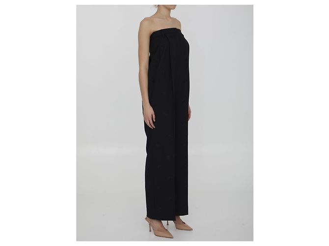 Burberry Tailored wool jumpsuit Black - view 2