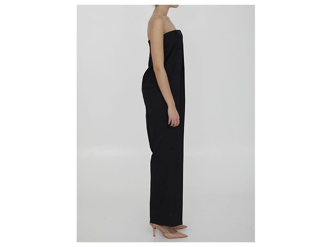 Burberry Tailored wool jumpsuit Black - view 3