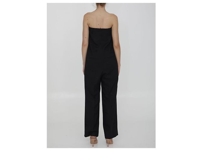 Burberry Tailored wool jumpsuit Black - view 4