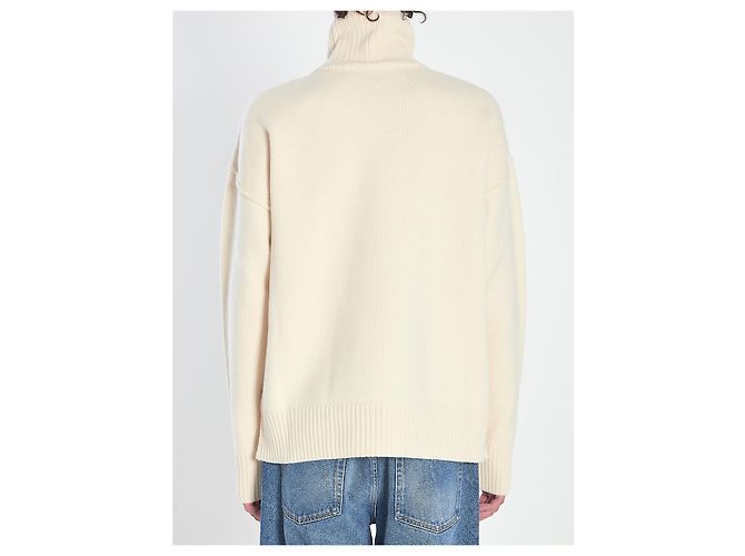 Ami Paris Rollkragenpullover Ami de Coeur Beige - Ansicht 4