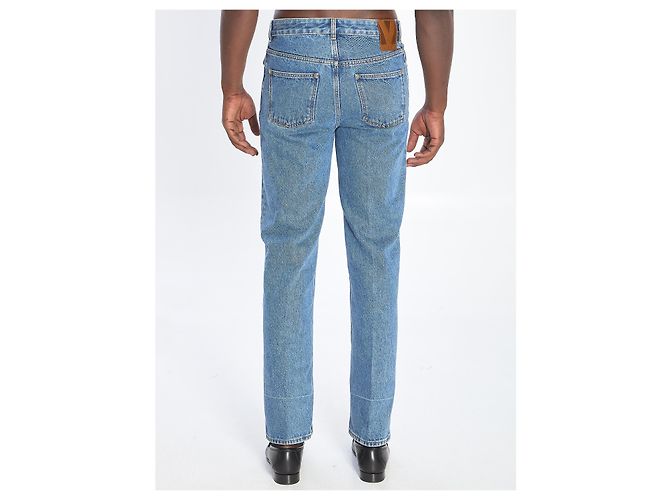 Valentino Garavani Pantaloni in denim Chez Valentino Blu - vista 4