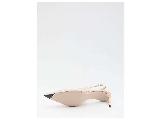 Dolce & Gabbana Slingback-Pumps aus Seidennappa Pink - Ansicht 4