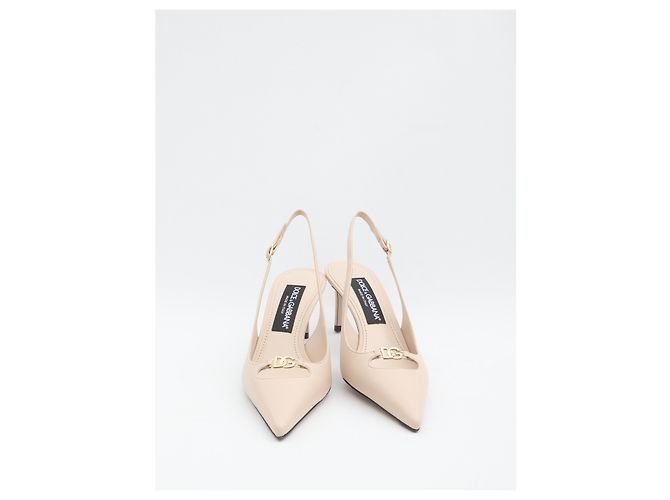 Dolce & Gabbana Slingback-Pumps aus Seidennappa Pink - Ansicht 5