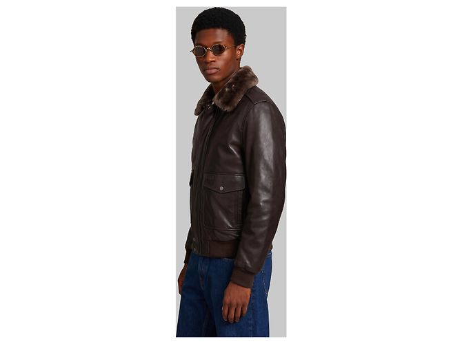 Schott Dark brown aviator bomber - view 2