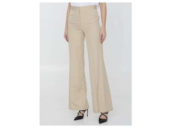Stella Mc Cartney Stella McCartney Schlaghose Beige Viskose - Ansicht 2