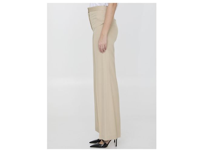 Stella Mc Cartney Stella McCartney Schlaghose Beige Viskose - Ansicht 3