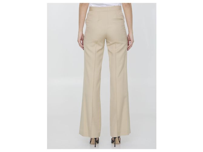 Stella Mc Cartney Stella McCartney Schlaghose Beige Viskose - Ansicht 4