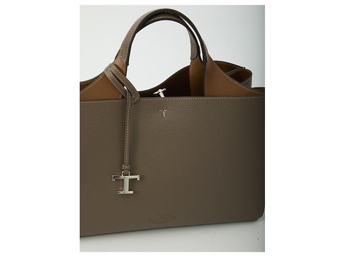 Borsa in pelle Tod's small Grigio - vista 4