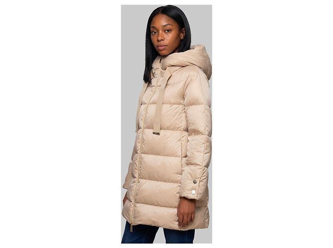 Herno Giacca puffer a forma di A Beige - vista 2