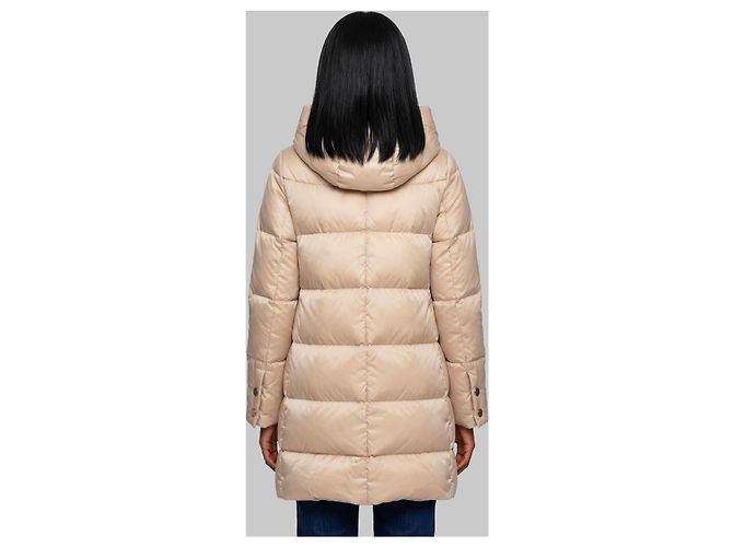 Herno Giacca puffer a forma di A Beige - vista 3