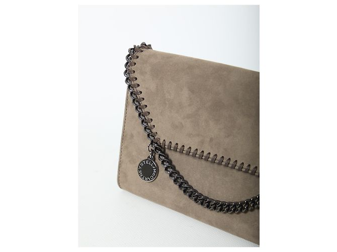 Stella Mc Cartney Portefeuille Falabella avec chaîne Marron - vue 4