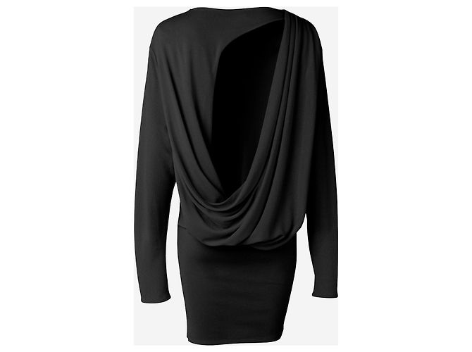 Mini abito Jacquemus Mistral nero - vista 3