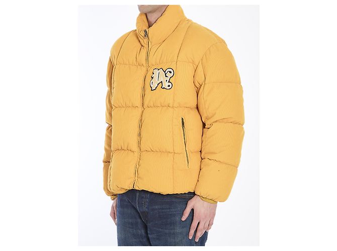 Palm Angels Steppjacke aus Cord mit Monogramm Orange - Ansicht 2