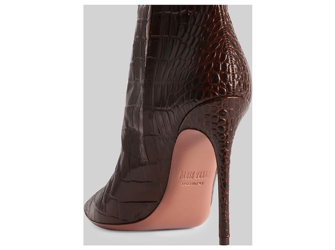 Paris Texas Stivale Vera 105 in croco Ebony Marrone - vista 4