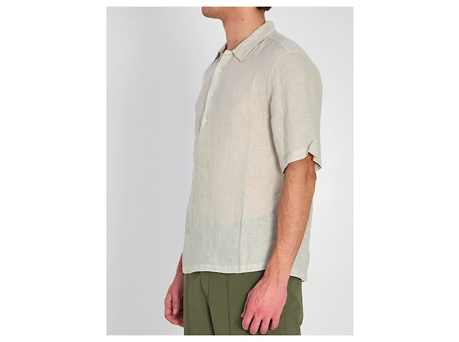 Chemise Barena Mola Telino en lin gris - vue 2