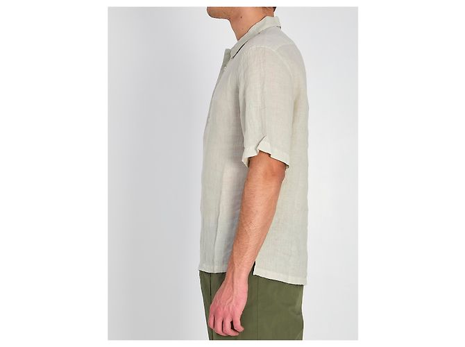 Chemise Barena Mola Telino en lin gris - vue 3