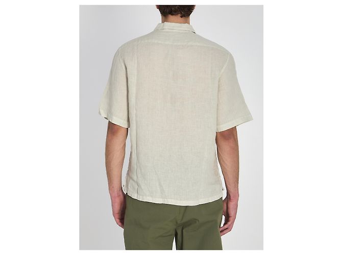 Chemise Barena Mola Telino en lin gris - vue 4
